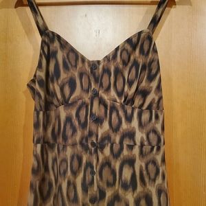 Never Worn Le Chateau Size Small Leopard Summer Dress